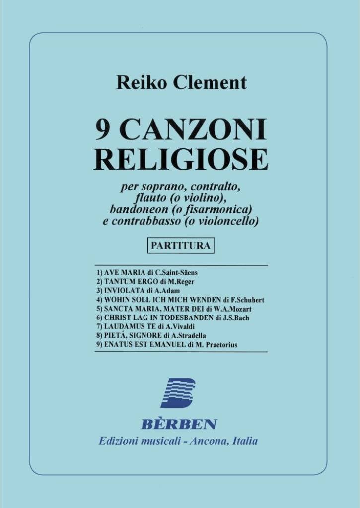 9 Canzoni Religiose Für Sopran Contra Alt Fl Band